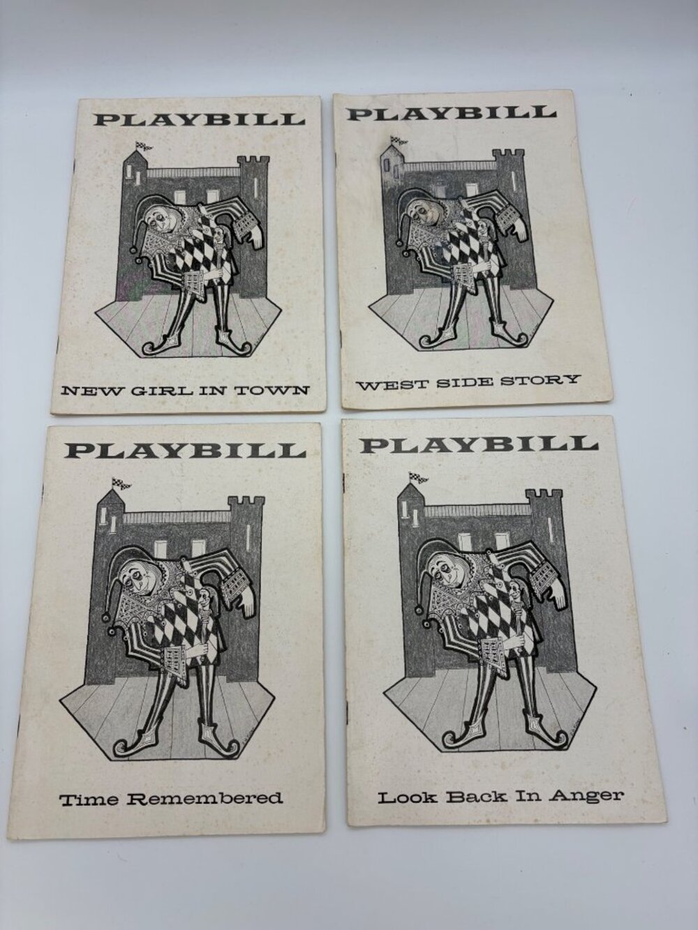 1957 Playbills Lot 4 West Side Story New Girl Time Remembered Look Back in Anger